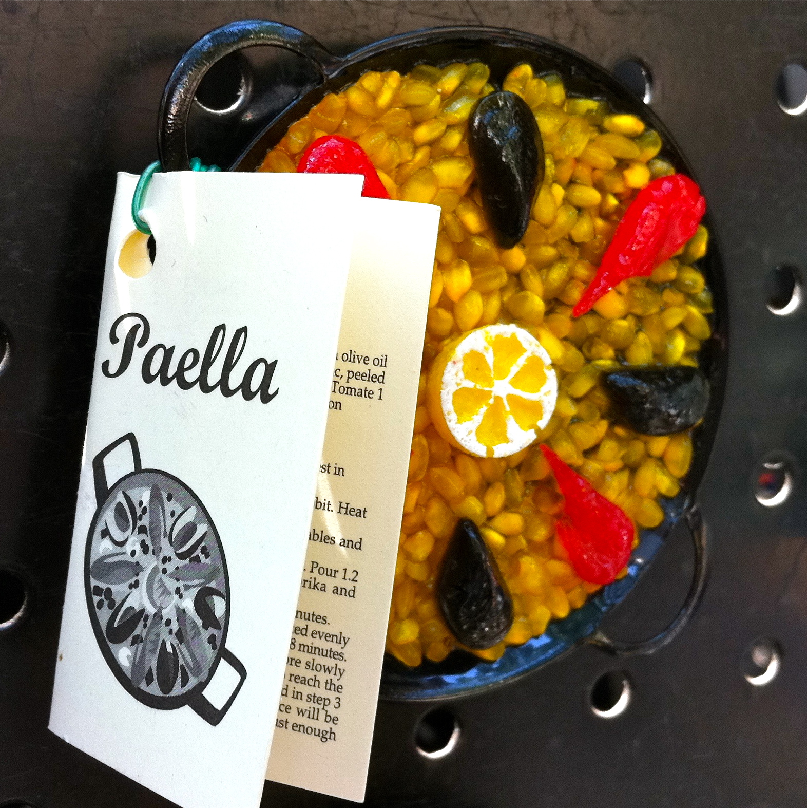 Paella en plastique
