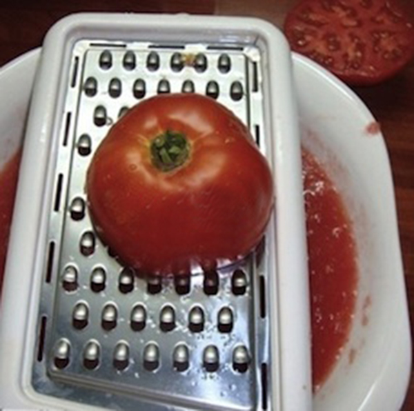 Tomate rapée