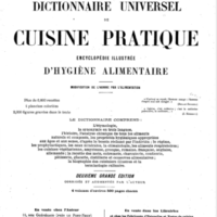 Dictionnaire universel de cuisine pratique, encyclopédie illustrée d'hygiène alimentaire, Favre, Joseph 1849