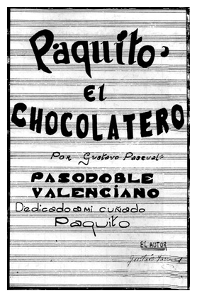 La couverture originale de Paquito el Chocolatero