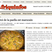Un marocain qualifie pour LE concours de la paella de Sueca à Valencia