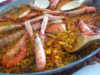 Recette de la Paella Marinera paella aux fruits de mer langoustine et crevette Recette de la Paella Marinera paella aux fruits de mer langoustine et crevette