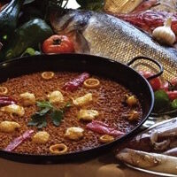 Recette du riz en paella au poisson arroz con tropezones Recette du riz en paella au poisson arroz con tropezones