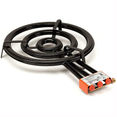 Réchaud Paella haut de gamme 2 feux Gaz Butane Propane 38 cm